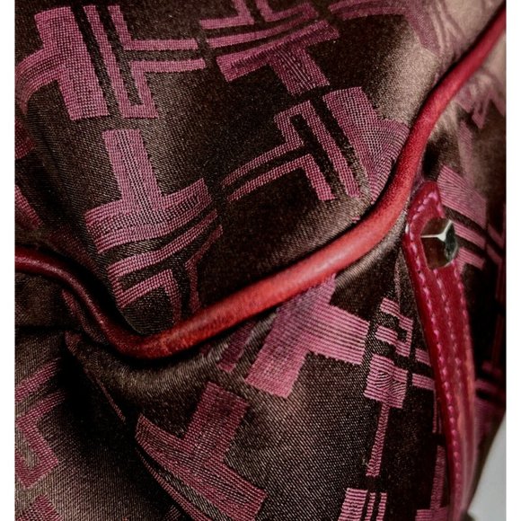 Tumi Womens Signature Maroon Burgundy Multi Compartment Laptop Briefcase Bag - Picture 11 of 12